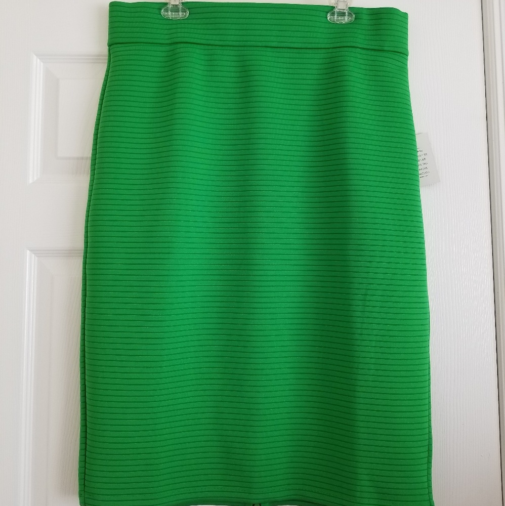 Textured Scuba Pencil Skirt